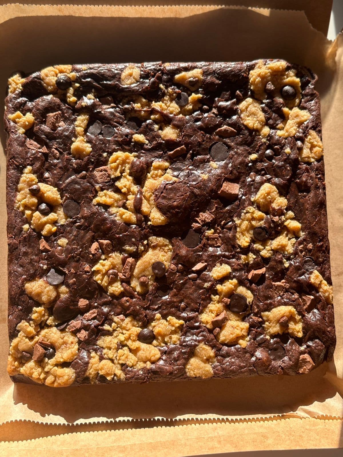Cookie Dough Brownie Slab