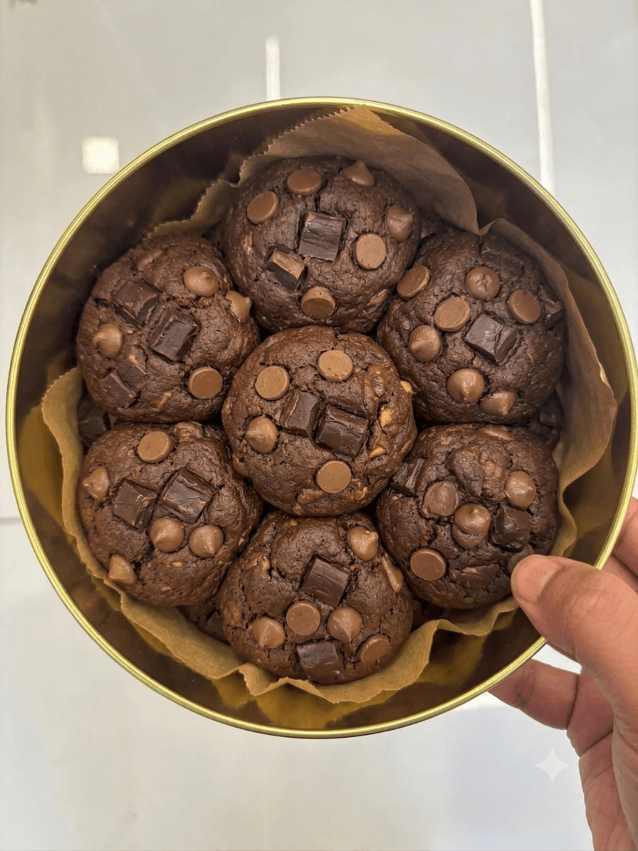 Double Chocolate Chip Cookie Tin