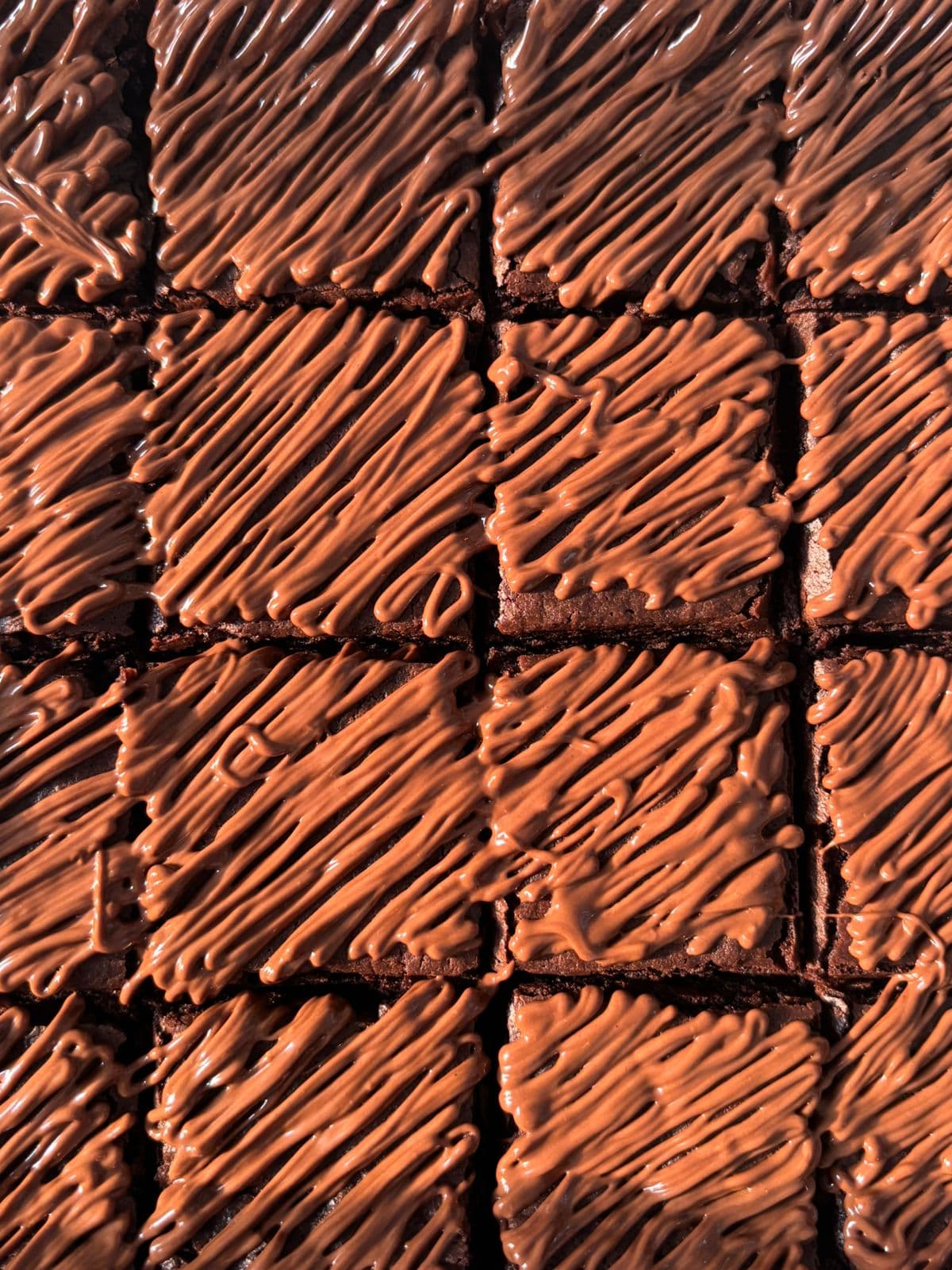 Nutella Brownie Slab
