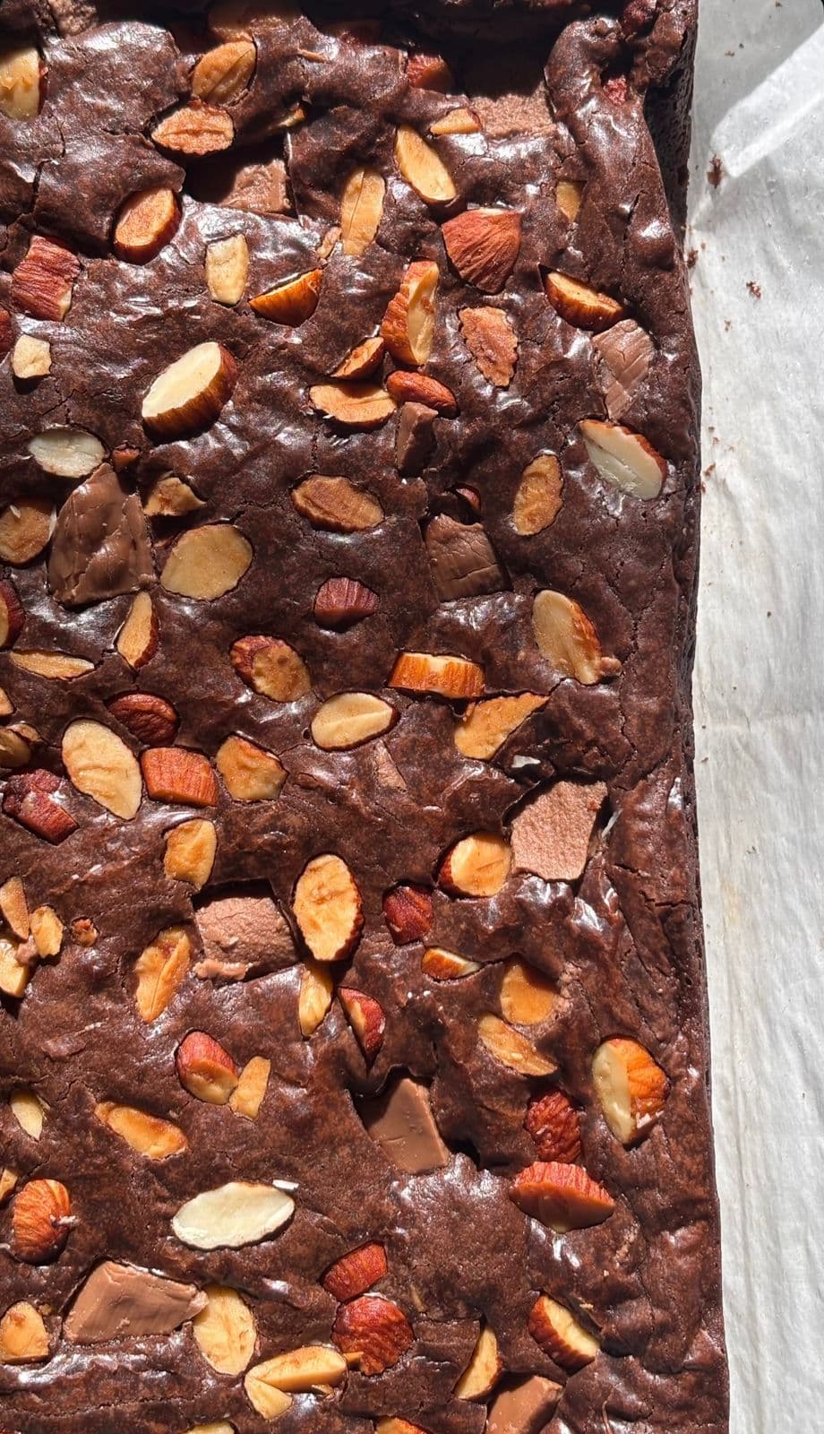 Roasted Almonds Brownie Slab